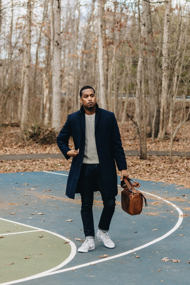 The Thompson carcoat from J.Crew, and the Prince Street camera bag from ONA.
